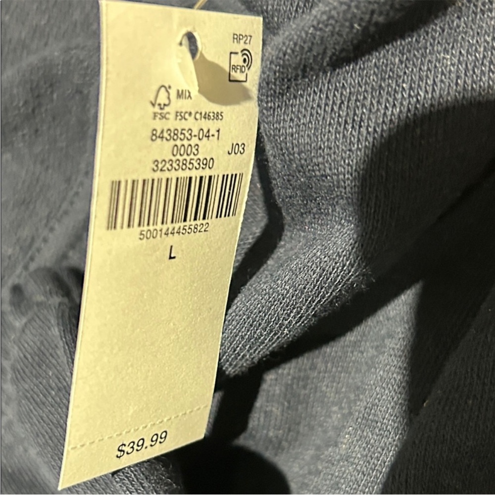 Old Navy Button Up Funnel Neck Women's Navy Sweater - Picture 4 of 4
